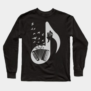 Musical note - Accordion Long Sleeve T-Shirt